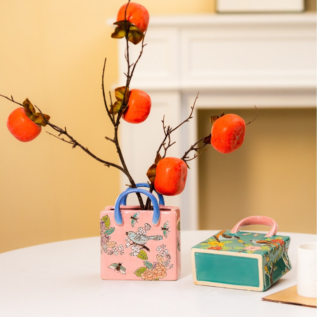 Dried Flower Small Vase Living Room Home Decor Ornament