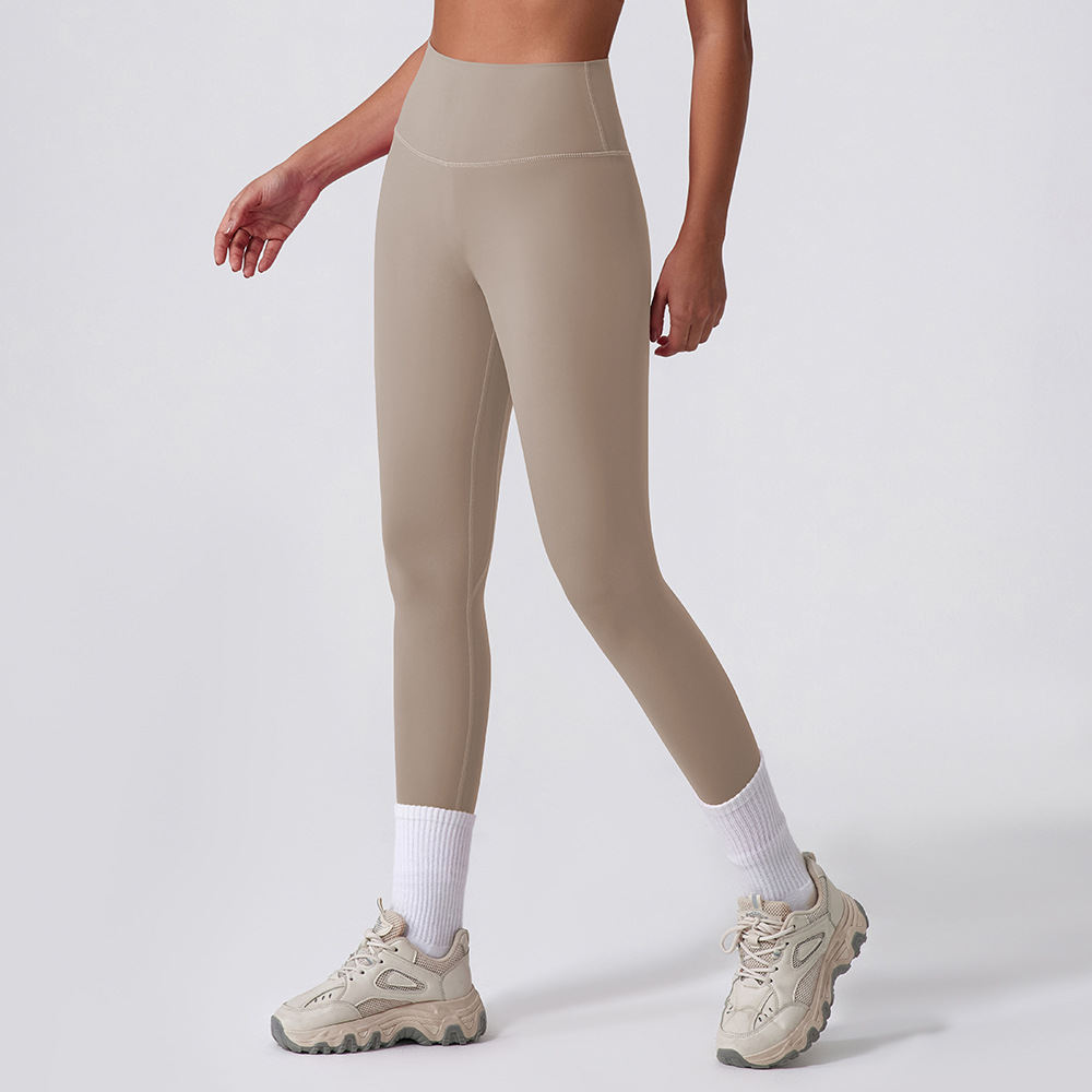 New Yoga Pants Seamless Nude Feel Women's Peach Hip High Waist Hip Lift Sports Fitness