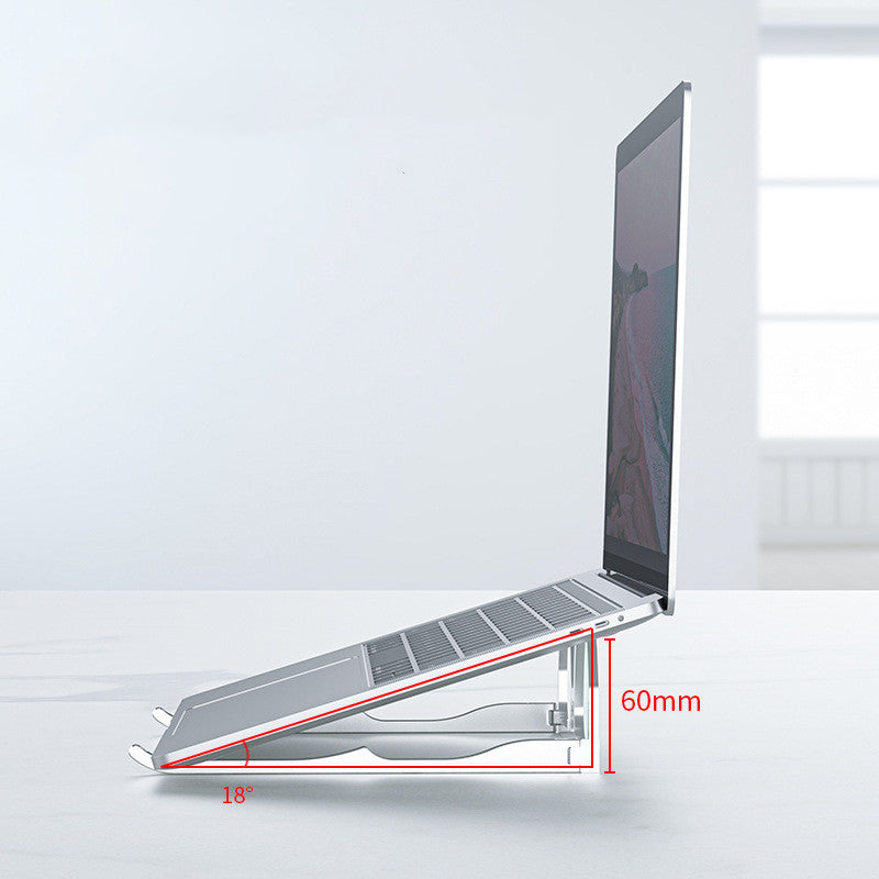 Portable Foldable Glasses Notebook Enhanced Cooling Desktop Stand