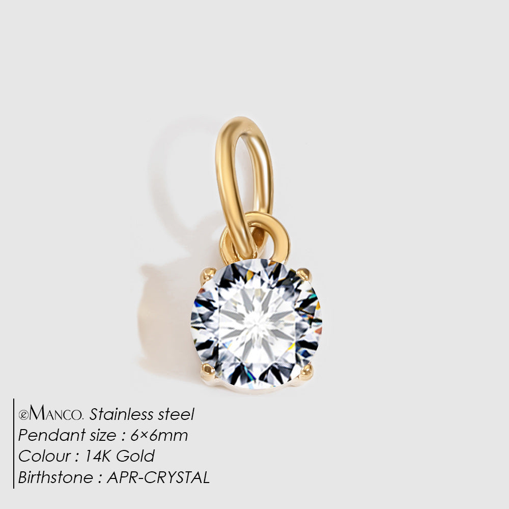 DIY Jewelry Accessories Stainless Steel Pendant Charms