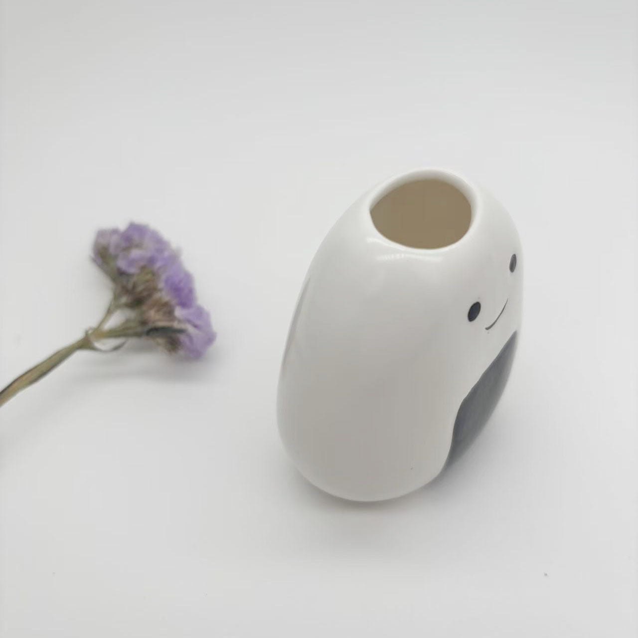 Minimalist Room Home Decor Ornaments Hand-Painted Small-Opening Ceramic Vase