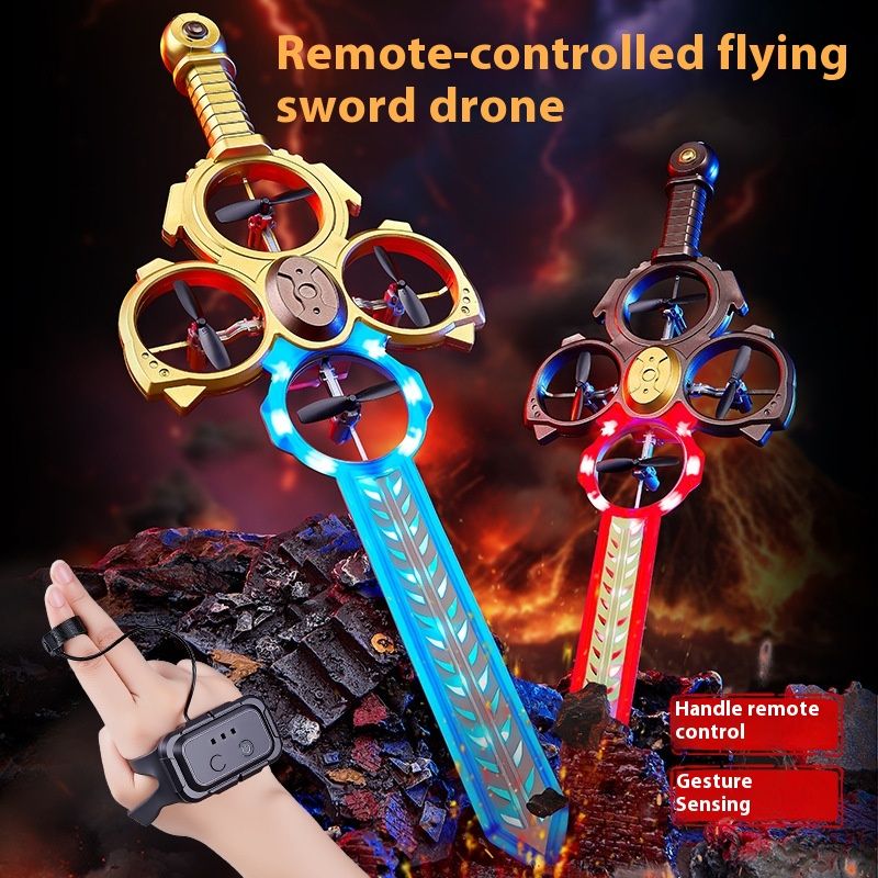 Remote-controlled Unmanned Vehicle Gesture Sensing Light Children's Toys