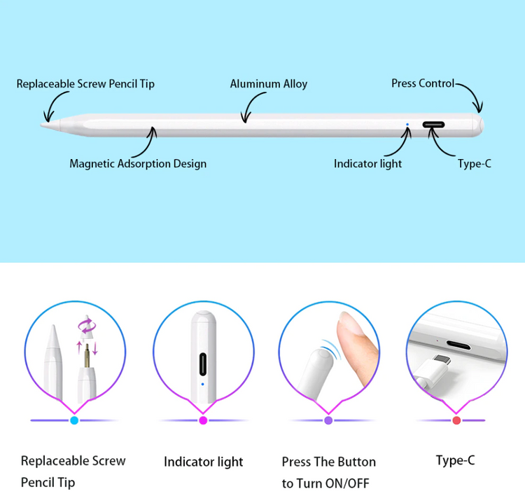 Active Type Is Suitable For Magnetic Charging Pen
