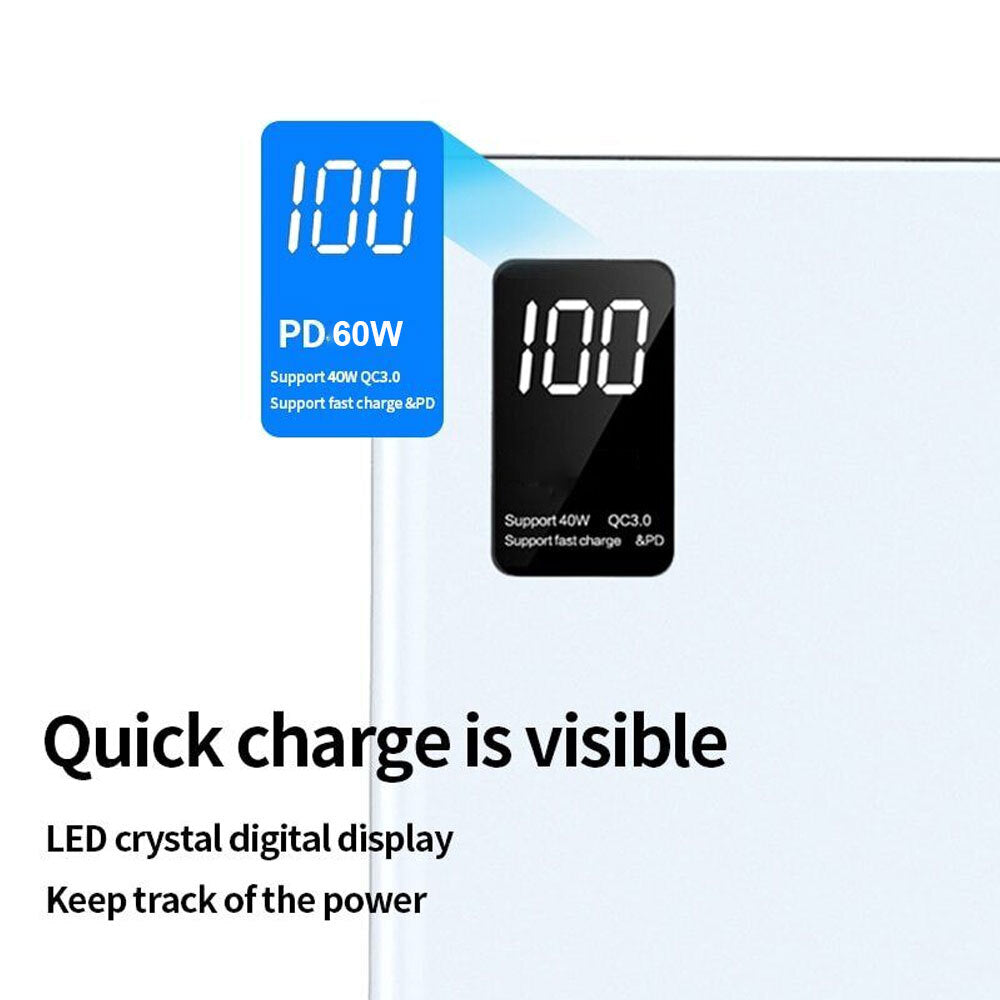 9000000mAh Power Bank Pack Fast Charger 2 USB External Battery For Mobile Phone