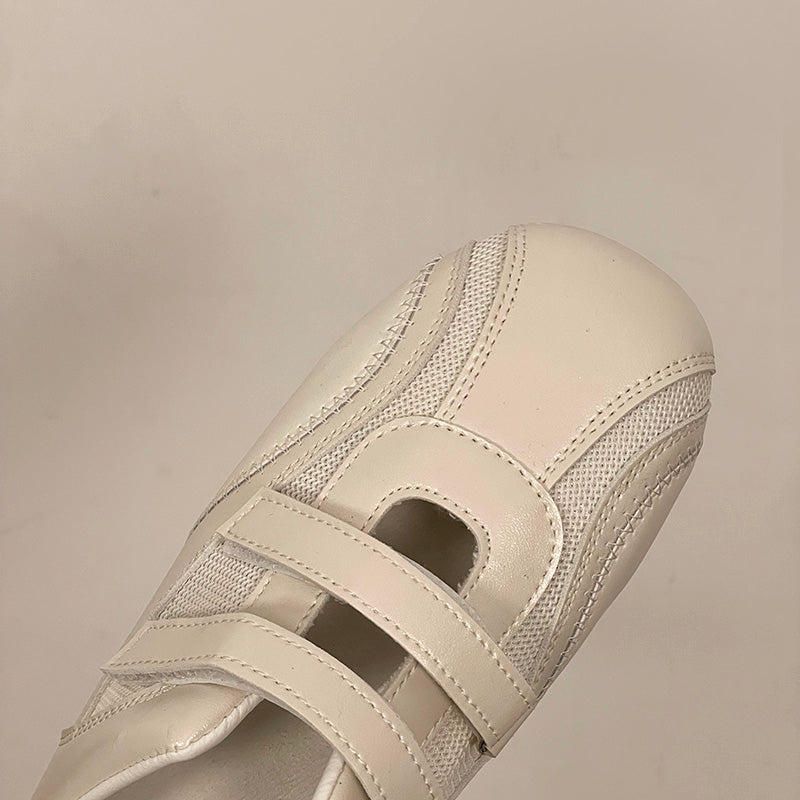 2026 New Spring Summer Women Lightweight Low Cut Shoes, Round Toe Velcro Mesh Sport Casual Sneakers, Foot Slimming Design