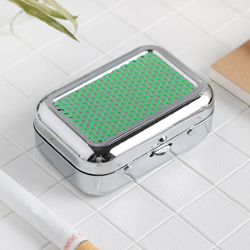 Creative Mini Metal Pocketable Ashtray Car Outdoor Smoking Set Accessories