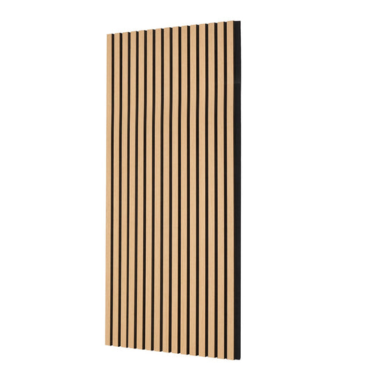 Wood Slat Acoustic Panels, 23.6 X 47.2 Inch, MDF Accent Wooden Wall Panels For Modern Interior Wall Decor, Faux Wood Wall Board Panels For Noise Reduction, Light Oak
