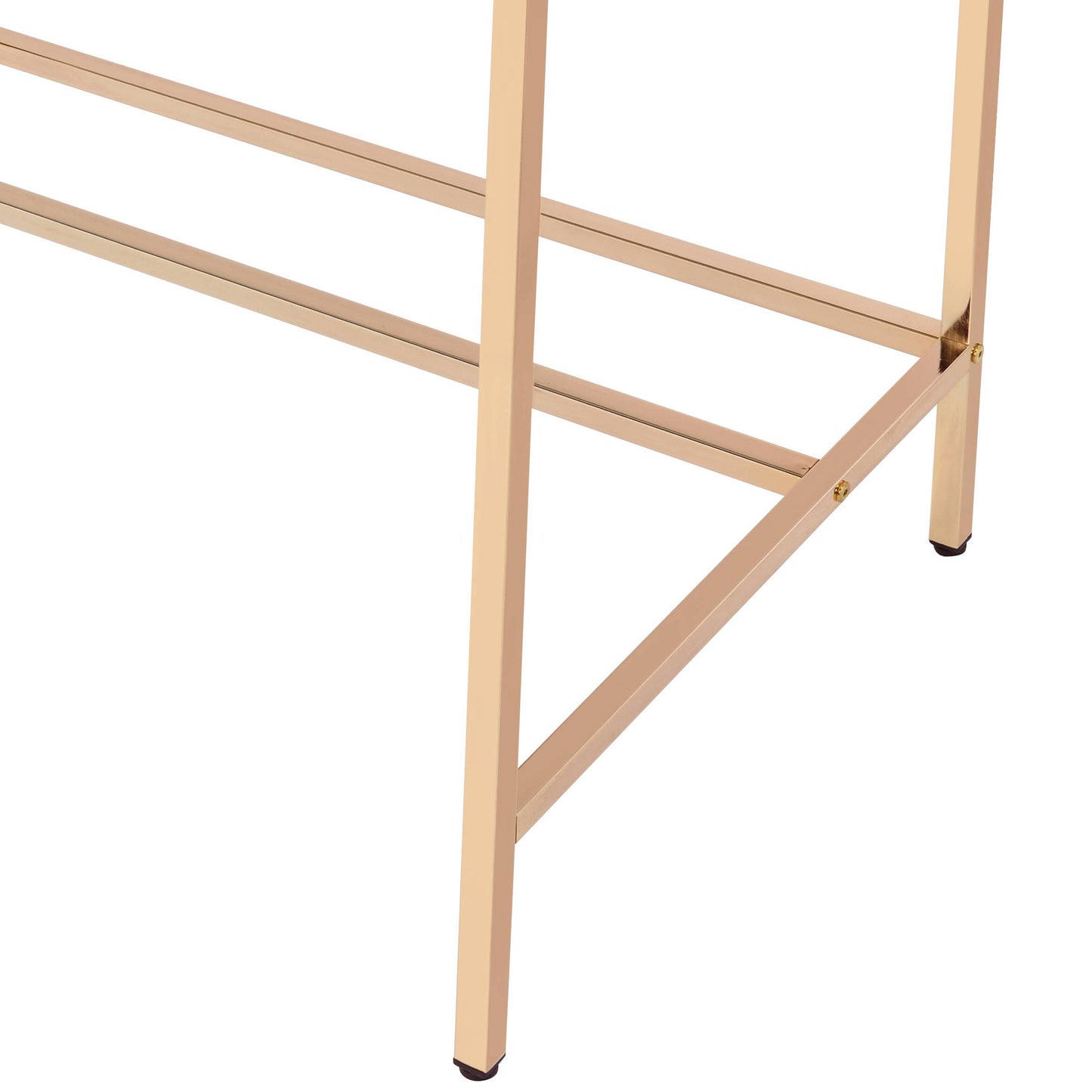Midriaks Baby Blue & Gold Finish Writing Desk W USB