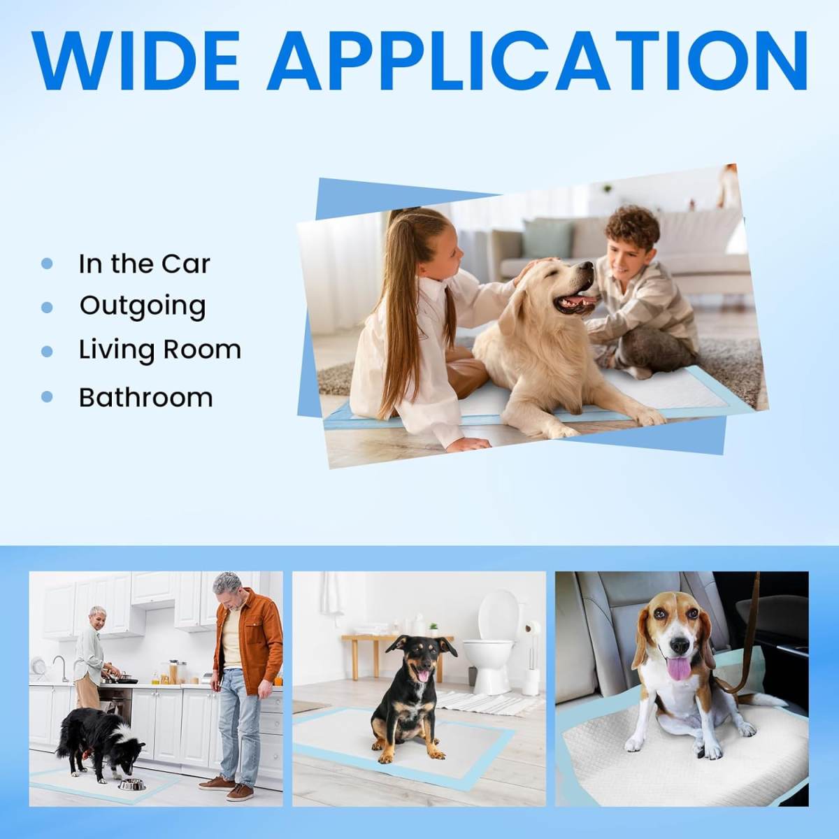 Pet Training Pads Puppy Toilet Dog Pee Indoor 60x90cm 60x60cm Super Absorbent 1 0 0pcs