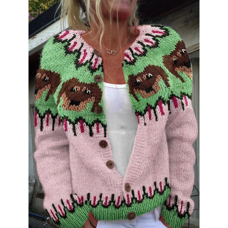 Autumn Chic Versatile Cardigan Sweater European And American Womens Fashion