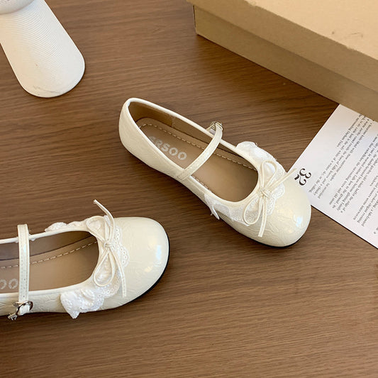 2026 New Trendy Women's Bow Mary Jane Flats, Fairy Style Ballet Shoes