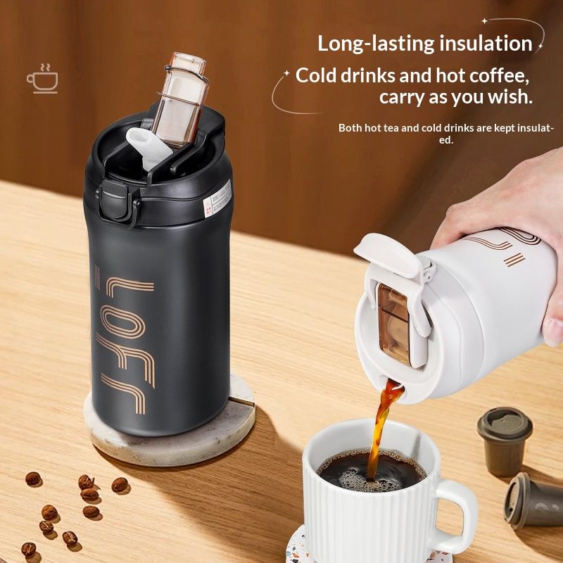 Large-capacity Long-lasting Stainless Steel Thermos Outdoor And Student Water Bottle