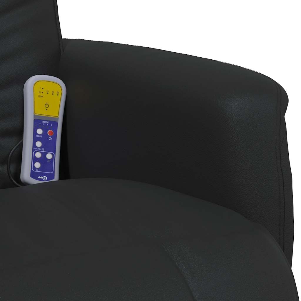 Massage Chair with Footrest, Faux Leather
