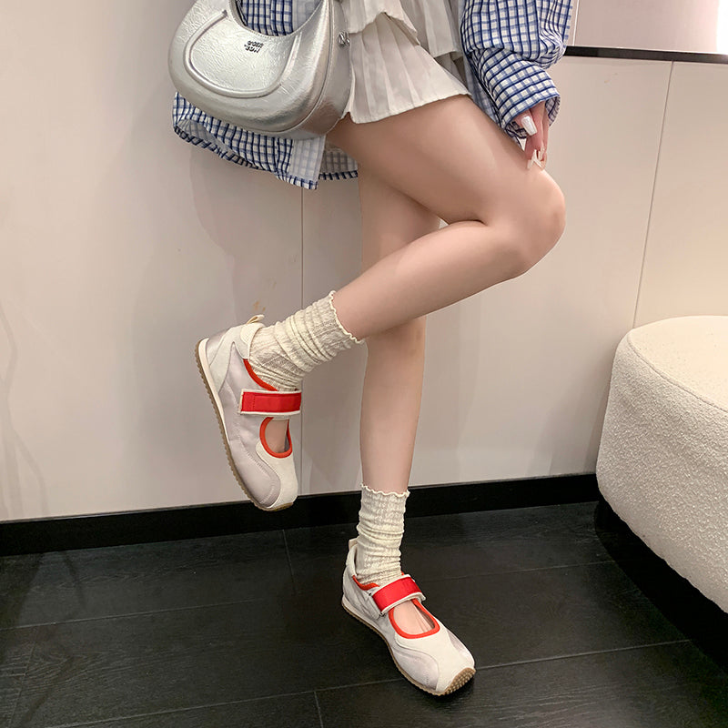 Women's Vintage Thin Mary Jane Sandals, 2026 New Summer & Autumn Soft Sole Lightweight Casual Ballet Flat Trainer Shoes