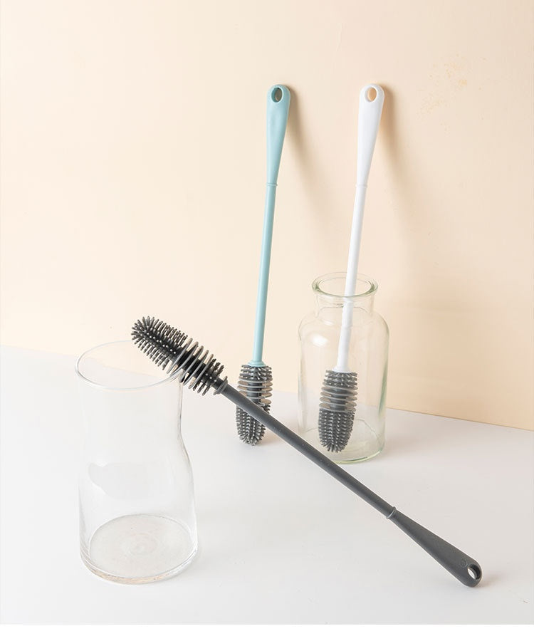 Home Ladle Silicone Cup Brush Cup Cleaning Brush No Dead Angle Gap Plastic Brush Feeding Bottle Glass