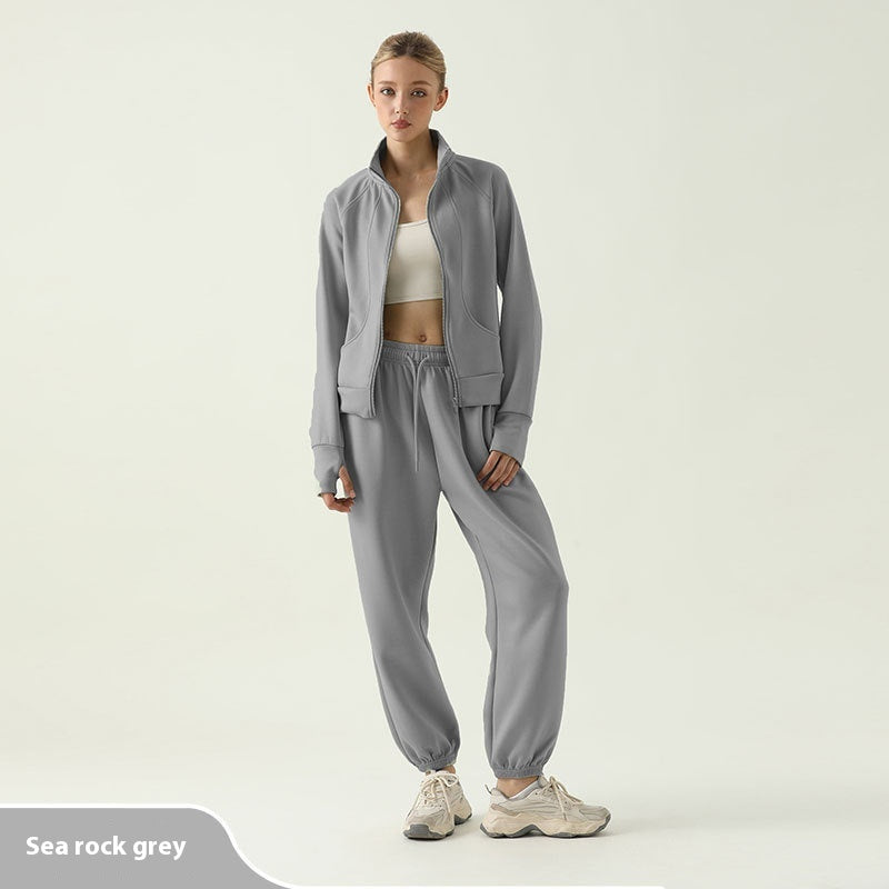Sporty Clothing Loose-fit Tappered Trousers Outdoor Running Charge Fitness Suit