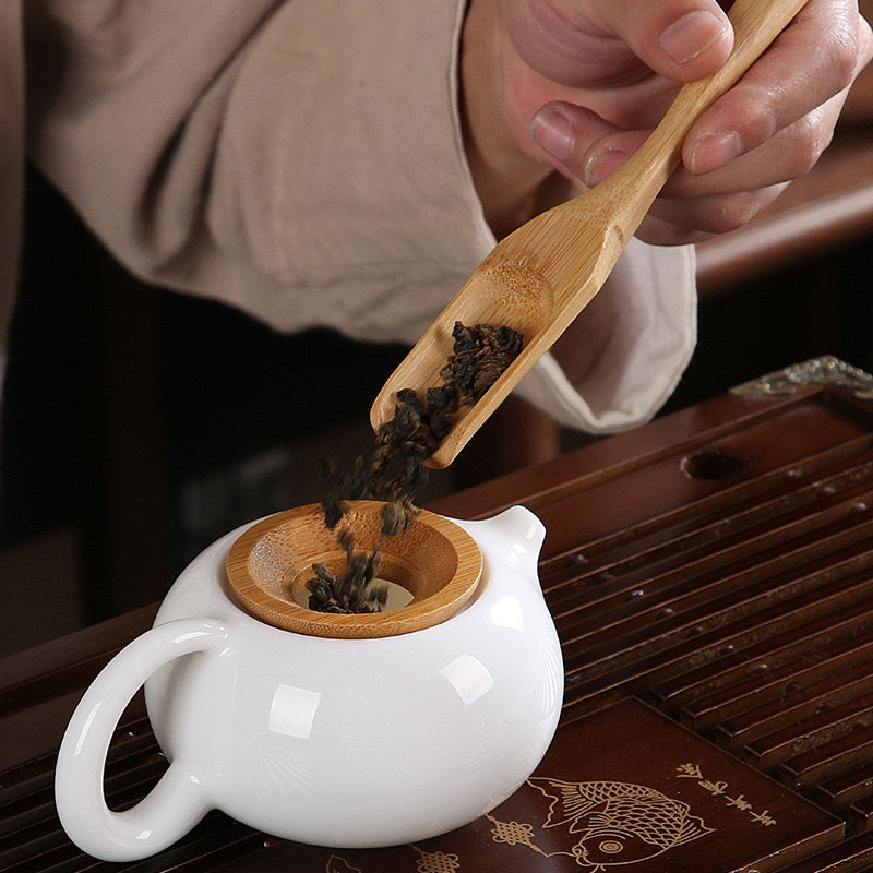 Kung Fu Tea Set Tea Ceremony Accessories Bamboo Solid Wood Five-Piece Set