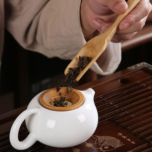 Kung Fu Tea Set Tea Ceremony Accessories Bamboo Solid Wood Five-Piece Set