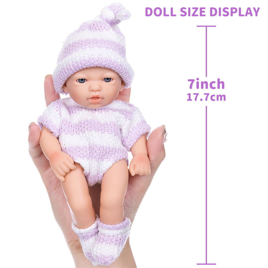 Full-body Soft Vinyl Reborn Doll Mini Figurine