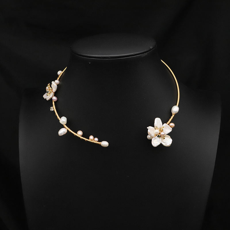 Natural Freshwater Pearl Necklace Party Gift