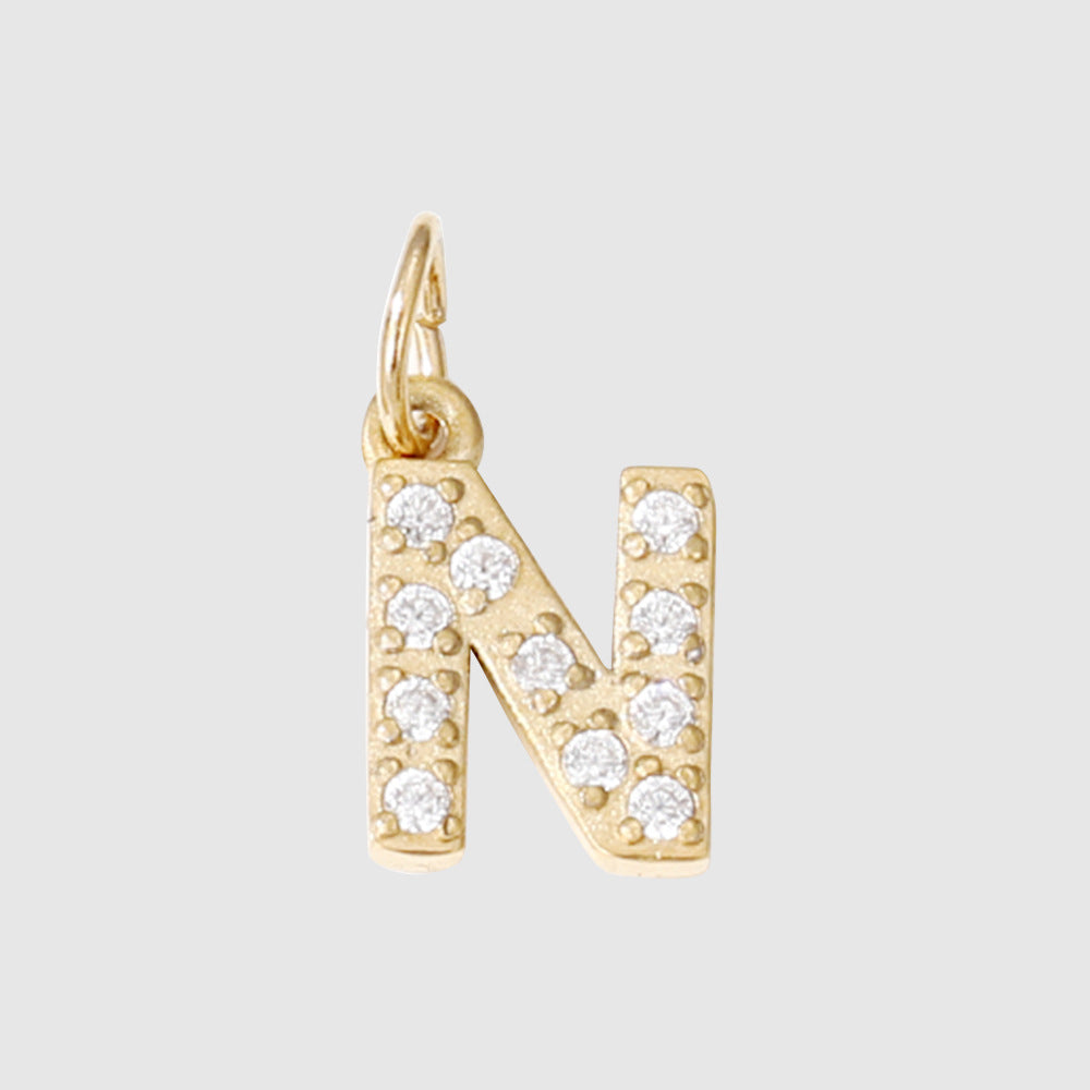 1 Piece 304 Stainless Steel Zircon Ion Plating 14K Gold Real Plated Letter Number Polished Stretch Adjustable Pendant DIY Jewelry Accessories