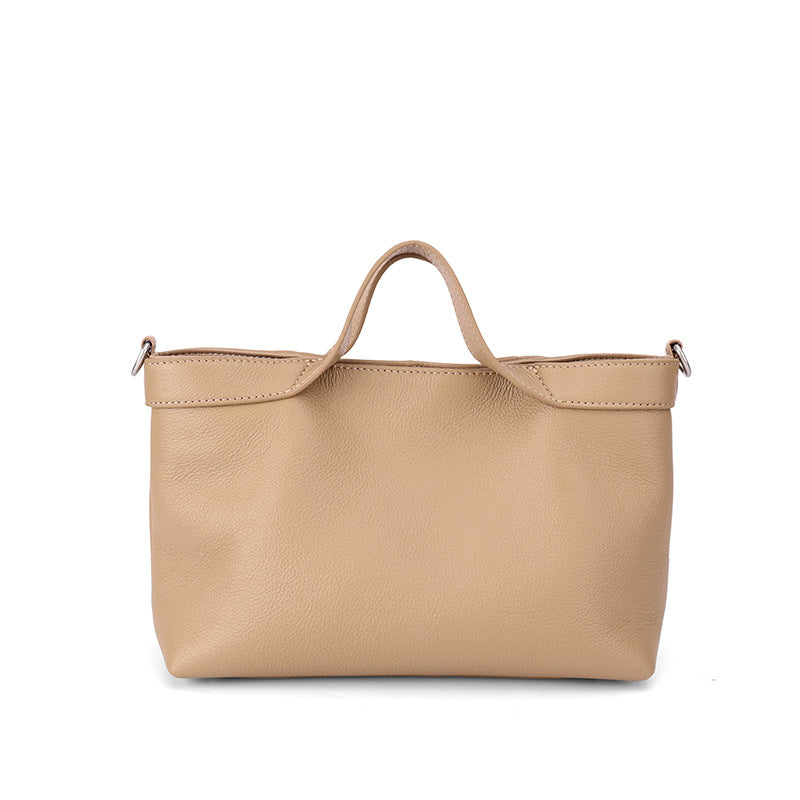 Korean-style Niche-design Handbag Cowhide Shoulder Bag