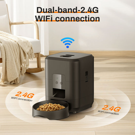 Smart Pet Feeder Automatic Timer Feeding for Cats and Dogs Wifi App