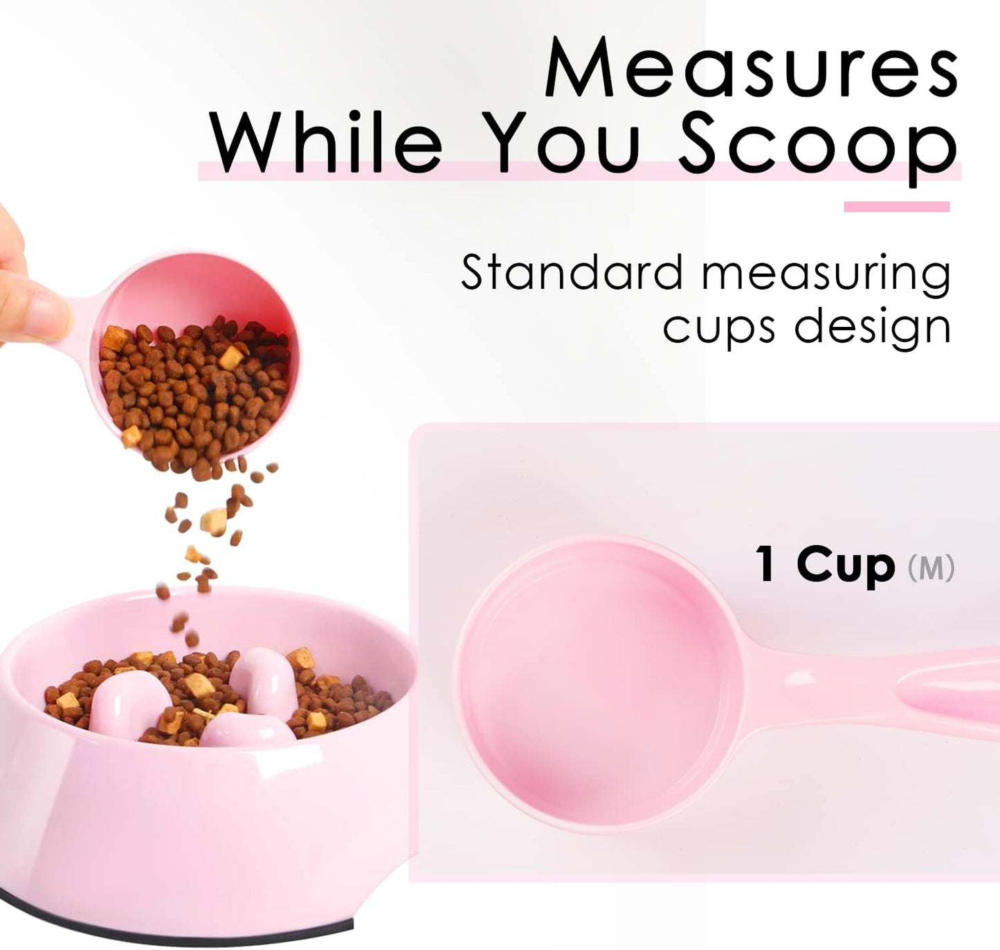 Dog Food Scoop For Container Measuring Scoop For Dogs Cats Birds And Rabbits Pet Food Feeding Scoop