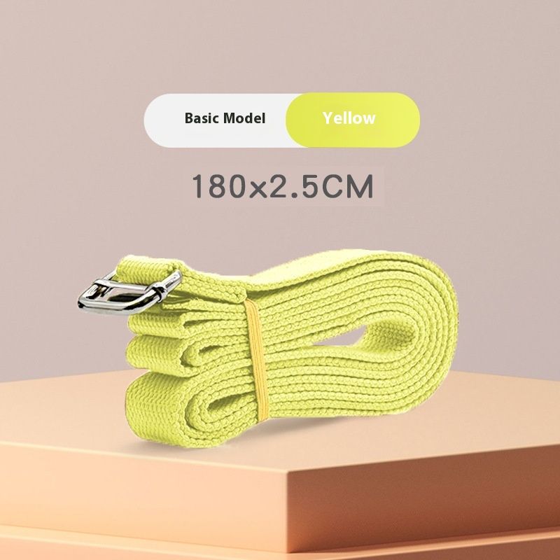 Metal Buckle Cotton Stretch Yoga Stretch Belt