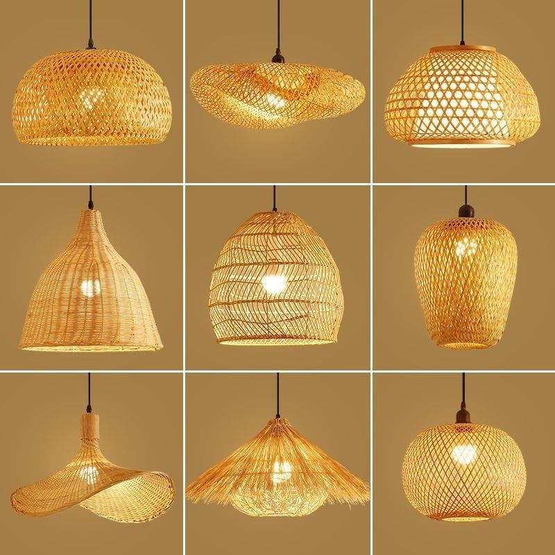 Bamboo-woven Pendant Lampessential For Restaurants Tea Rooms And Hotpot Eateries A Creative Choice