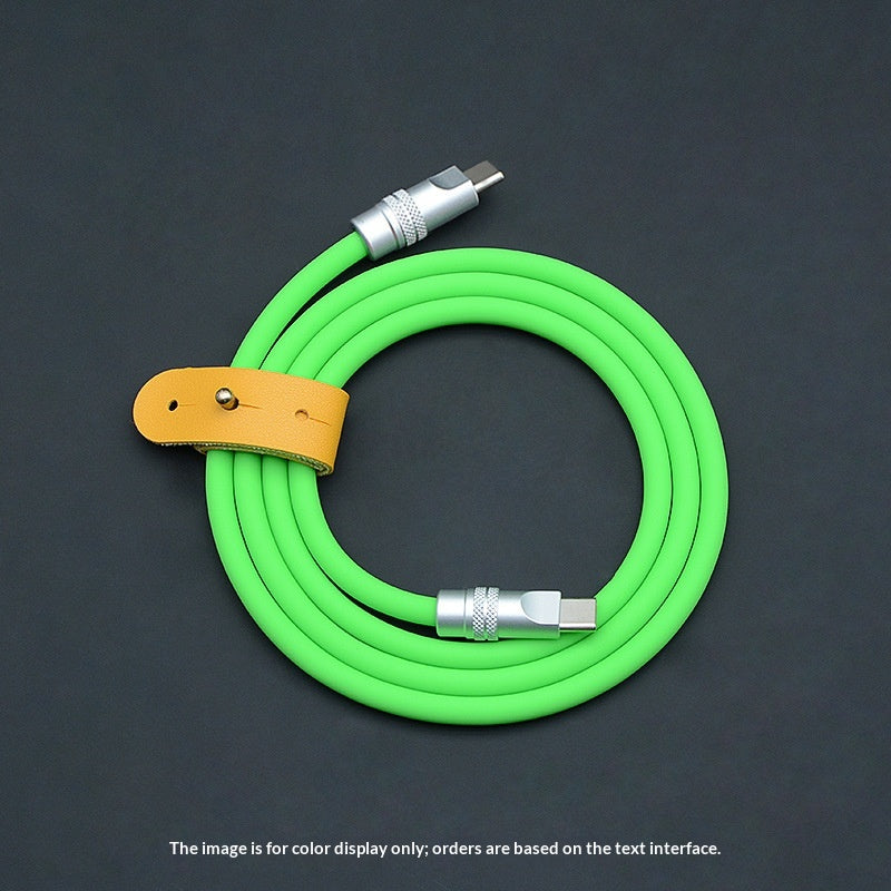 PD Fast-charging Dual-head Ultra-soft Silicone Data Cable