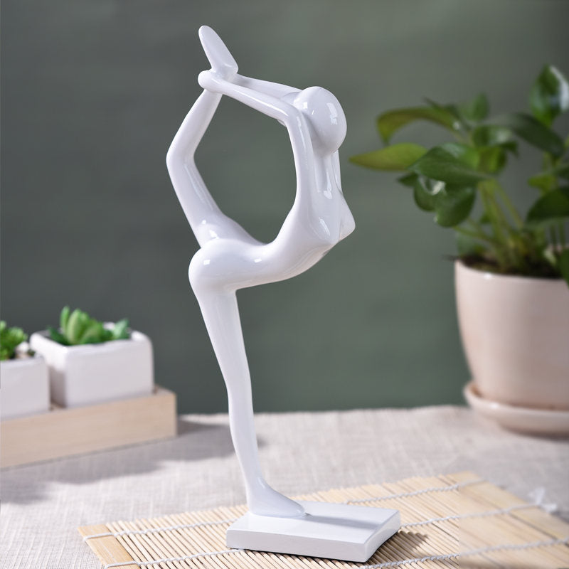 Resin Crafts Creative Abstract Yoga Girl Ornaments