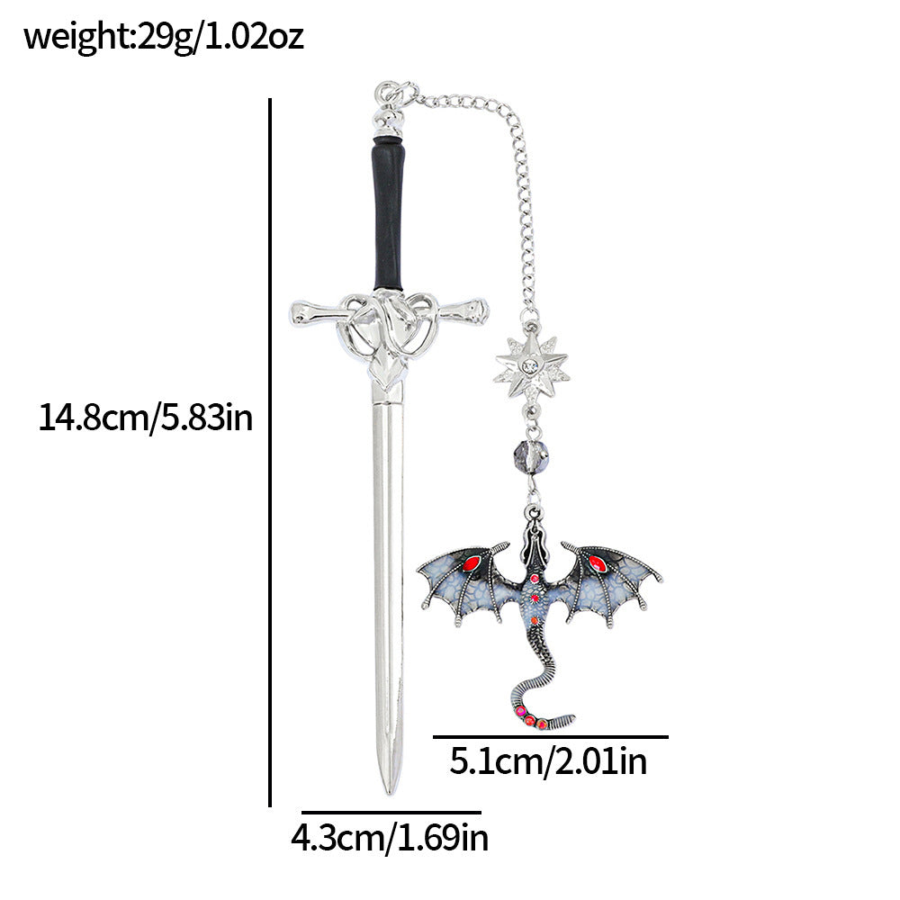 Stegosaurus Bookmark Birthday Silver And Gold Pendant Anniversary Gift