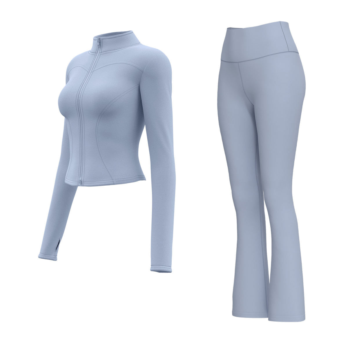High-waisted Yoga Pants Wide-leg Tapered Workout Jogger Set