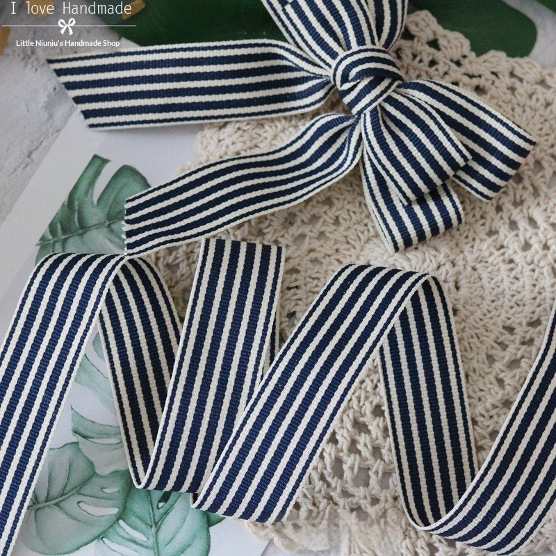 2.5 Cm Striped Plaid Handmade Bow Accessories For Children Hair Clip Kit