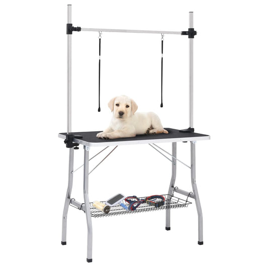 Adjustable Grooming Table for Dogs with 2 Loops