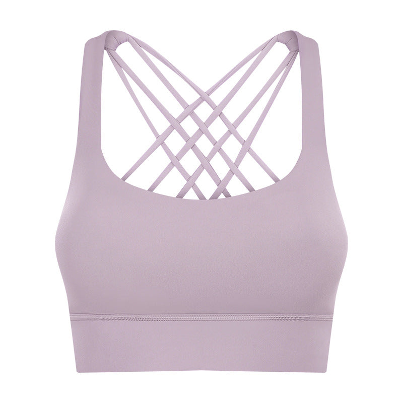 New Sports Underwear Women's Hem Widened Cross Beauty Back