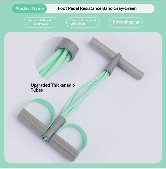 Four-tube Six-tube Pedal Chest Expander Open Shoulder Beauty Back