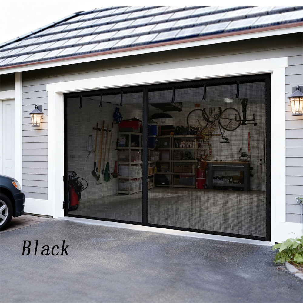Magnetic Screen Door, Fiberglass Door Screen With No Gap,  Modern Style,  For Kitchen, Entrance, Christmas Gifts, Black,488X213.36cm