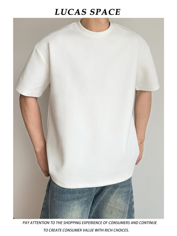 New-style Crew-neck T-shirt Loose-fitting With A Premium Feel