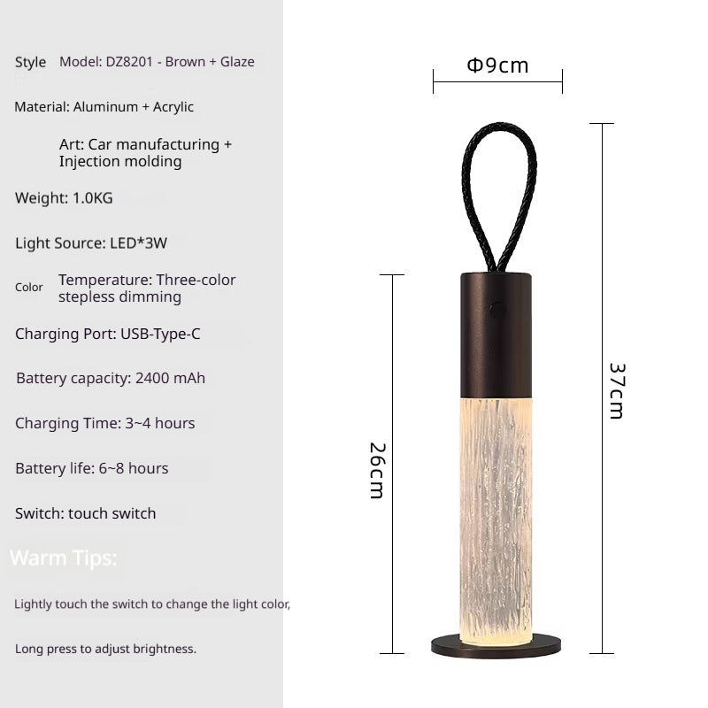 Affordable Luxury Portable Wireless Handheld Charging Desk Lamp