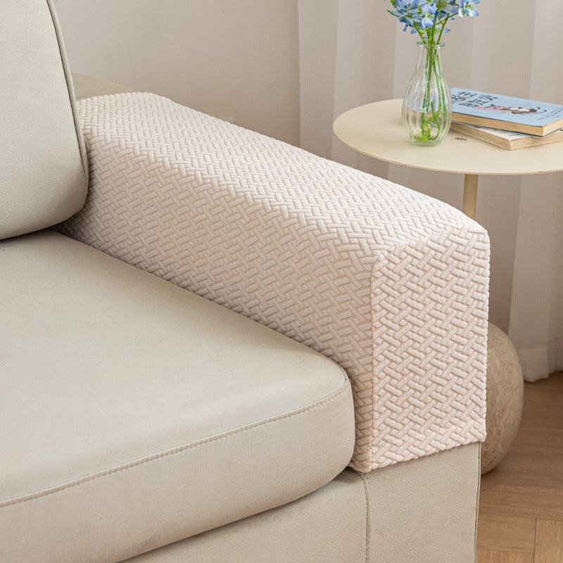 Thickened, Dirt-Resistant Home Fabric Simple Solid-Colored Armrest Covers
