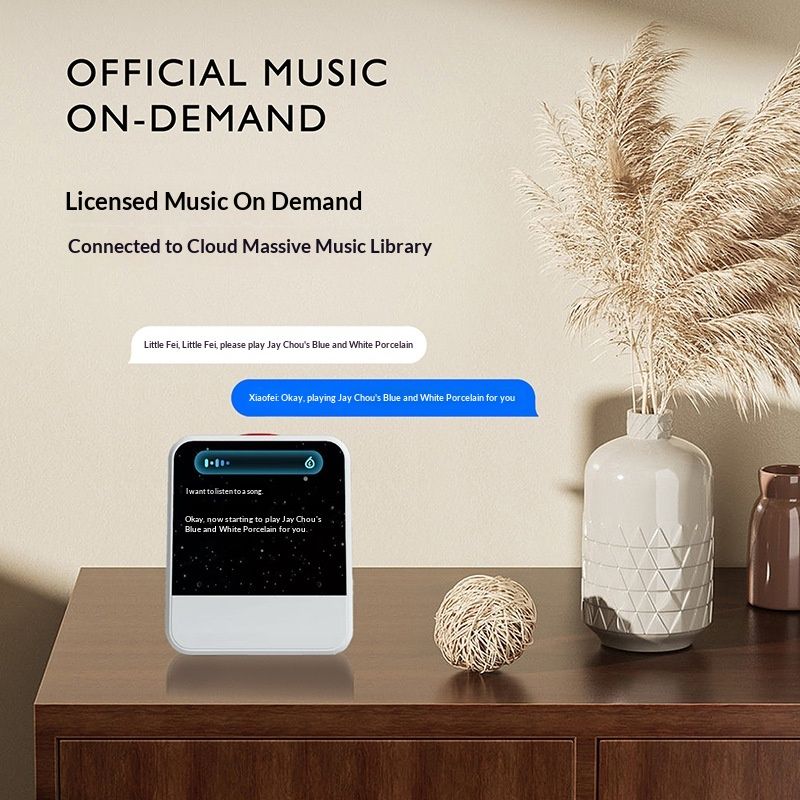 New Product Small Cube Sugar AI Large Model Alarm Clock WiFi Smart Speaker