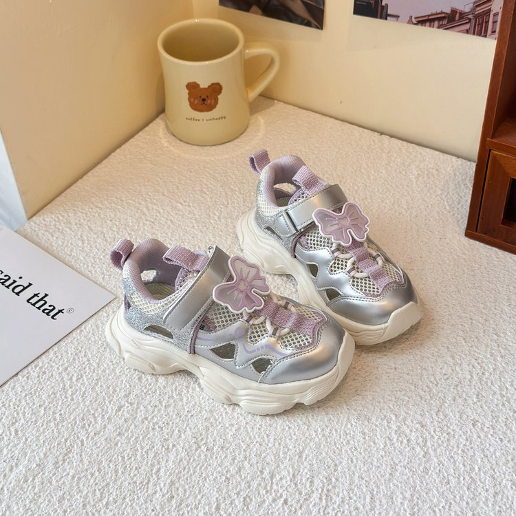 2026 Spring & Autumn New Girls' Sneakers, Fashion Versatile Casual Sandal Sneakers, Korean Dad Shoes, Breathable Closed Toe Design