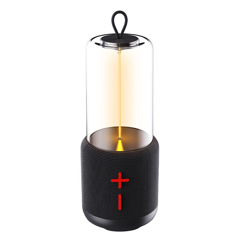 KP-816 Portable Outdoor Bluetooth Speaker With Acrylic Night Light Suitable For Bedside Or Desktop Long Battery Life