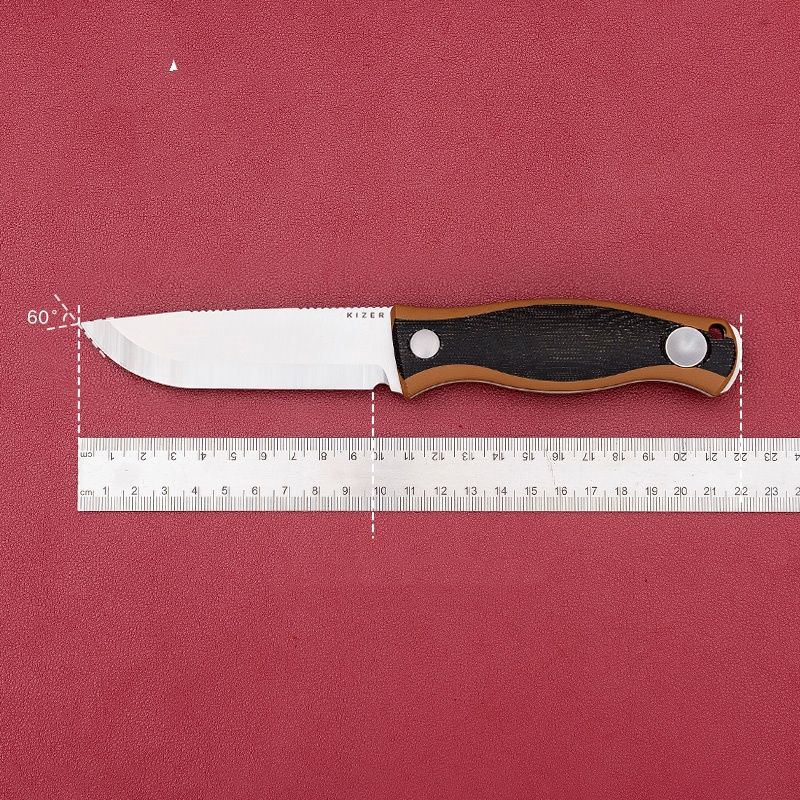 Outdoor Camping Equipment Portable 1095 Steel Mikata Handle Straight Knife