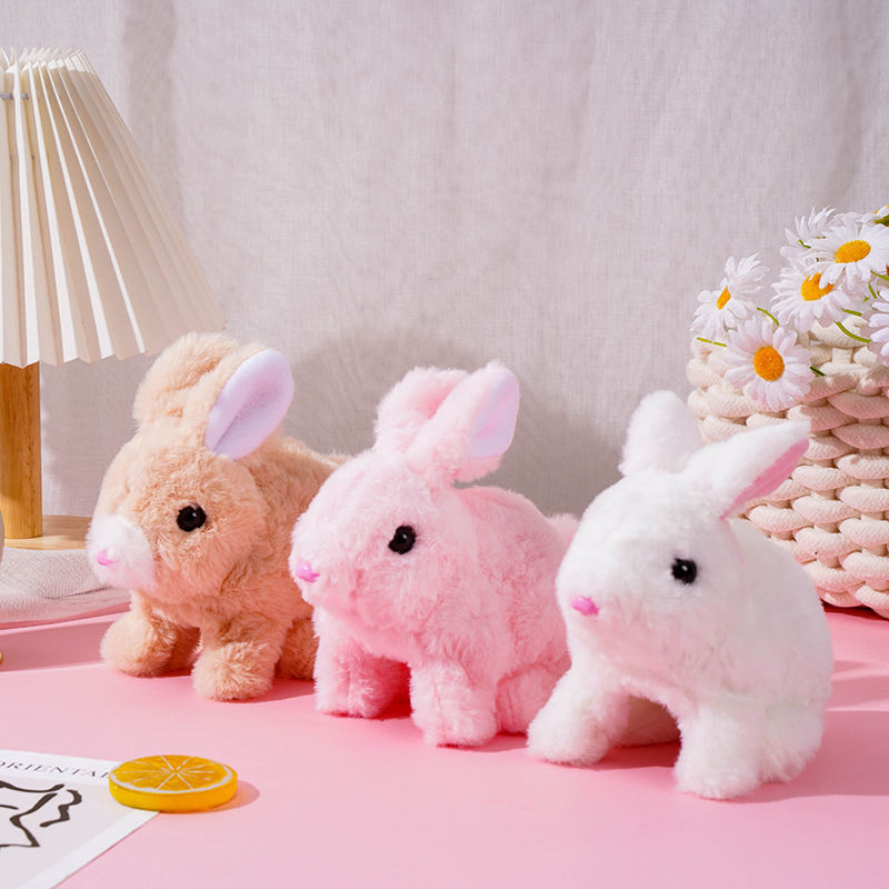 Simulation Electric Plush Toy Dog Cute Pet Little Bunny