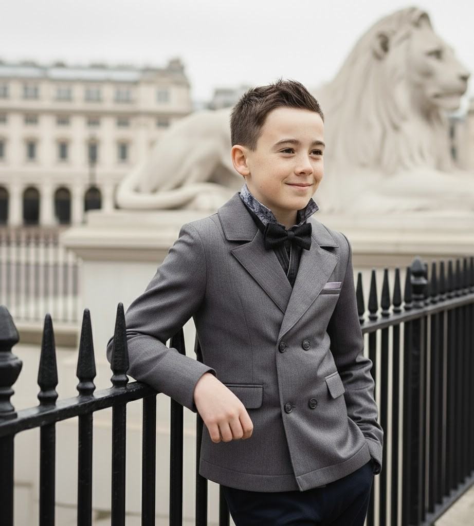 Boy Spring Summer Formal Blazer Smart Suit Kids Junior Senior School Jacket3-12
