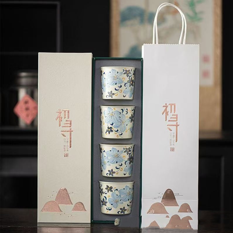 Linglan Lily Tea Cup Ceramic Master Tea Bowl