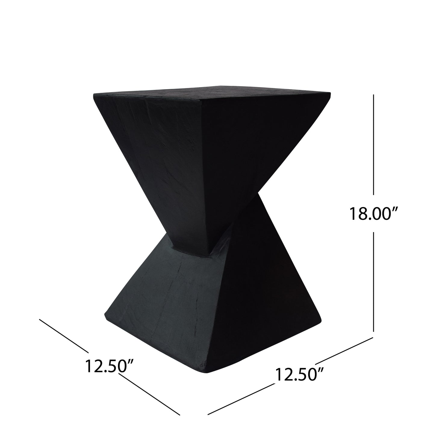 TESS Modern Side Table -Stylish End Table Compatible With Living Room, Bedroom, Or Office,Versatile Home Furniture,Black Color